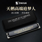 天鹅追梦人口琴24孔复音口琴C调成人高档专业演奏初学者入门