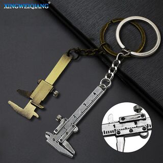 直销Vernier Caliper Key Chain Mini PortaKble Zinc Alloy Meta