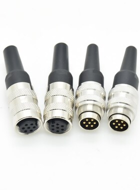 M16连接器2 3 4 5芯6芯7芯8针孔航空插头防尘接插件兼容C091A圆形
