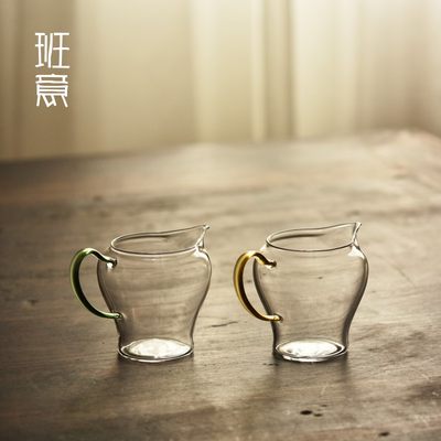 班意 日式公道杯玻璃分茶器茶海耐热公杯倒茶器功夫茶具配件