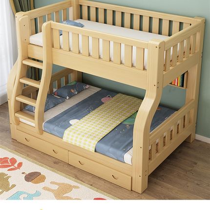 上下床双层床多功能全实木高低床儿童床上下铺子母U床大人两层木
