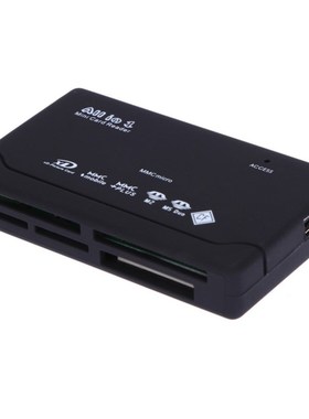 Black All in One Memory Card Reader USB External Cardreader