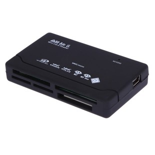 Black All in One Memory Card Reader USB External Cardreader