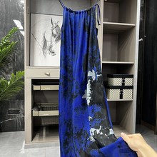 年底清仓不e退!外D工厂出的货!A型铜氨丝吊带连衣裙   Q0532