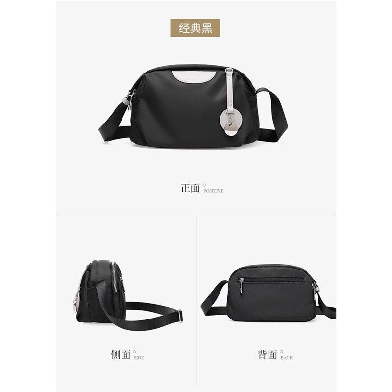 女包斜挎包女休闲轻便牛津布枕头包2024新款多层中老年妈妈单肩包