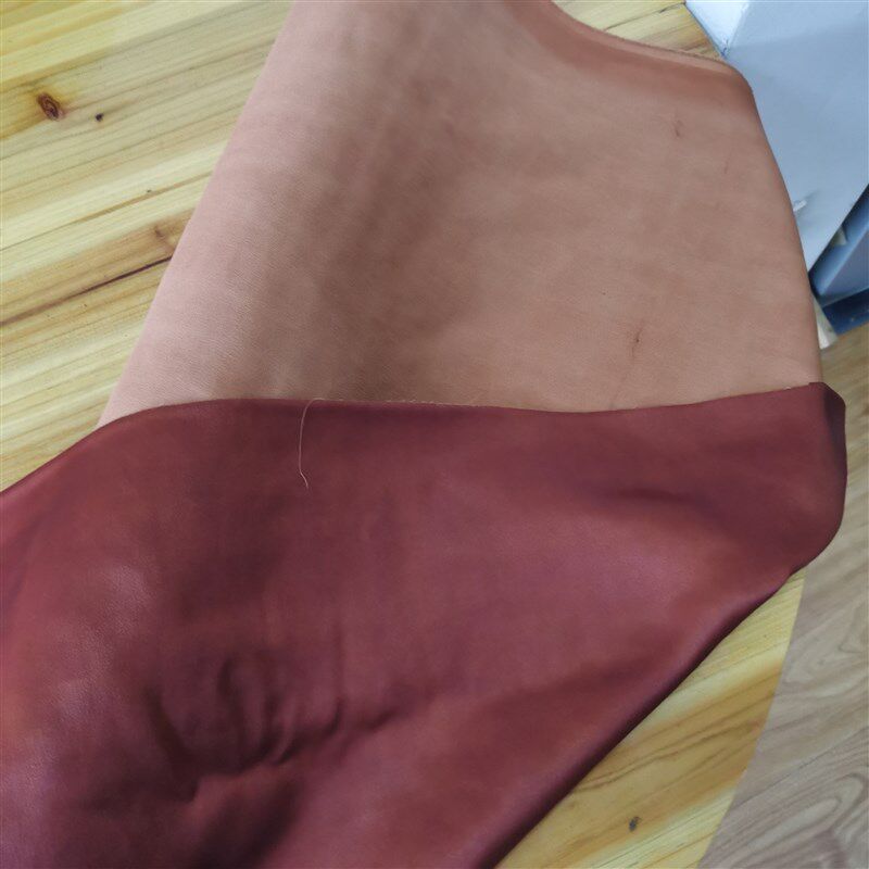 紫檀红莨绸皮子缎50姆米厚度 重磅丝绸香云纱过泥红莨丝绸面料