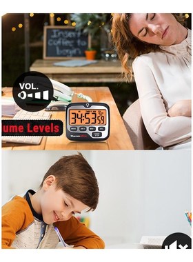 ThermoPro TM01 Digital Cooking Kitchen Timer With Large Back