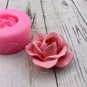 3D Flower Rose Silicone Fondant Cake Mold Soap Jelly Mousse