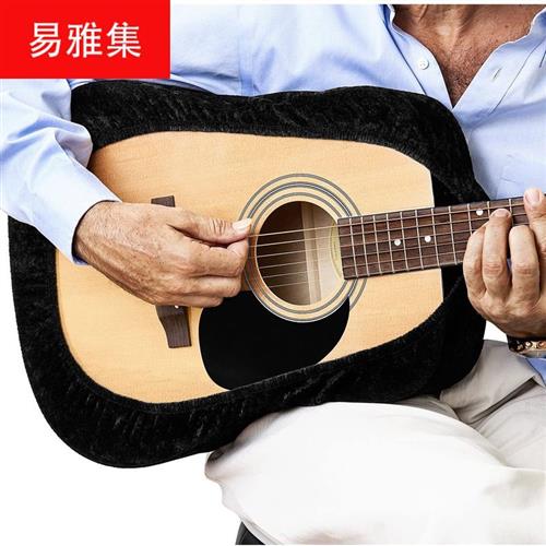 工厂销吉他床包黑色绒布通用古典D民谣吉他防尘罩贝斯吉他保护套