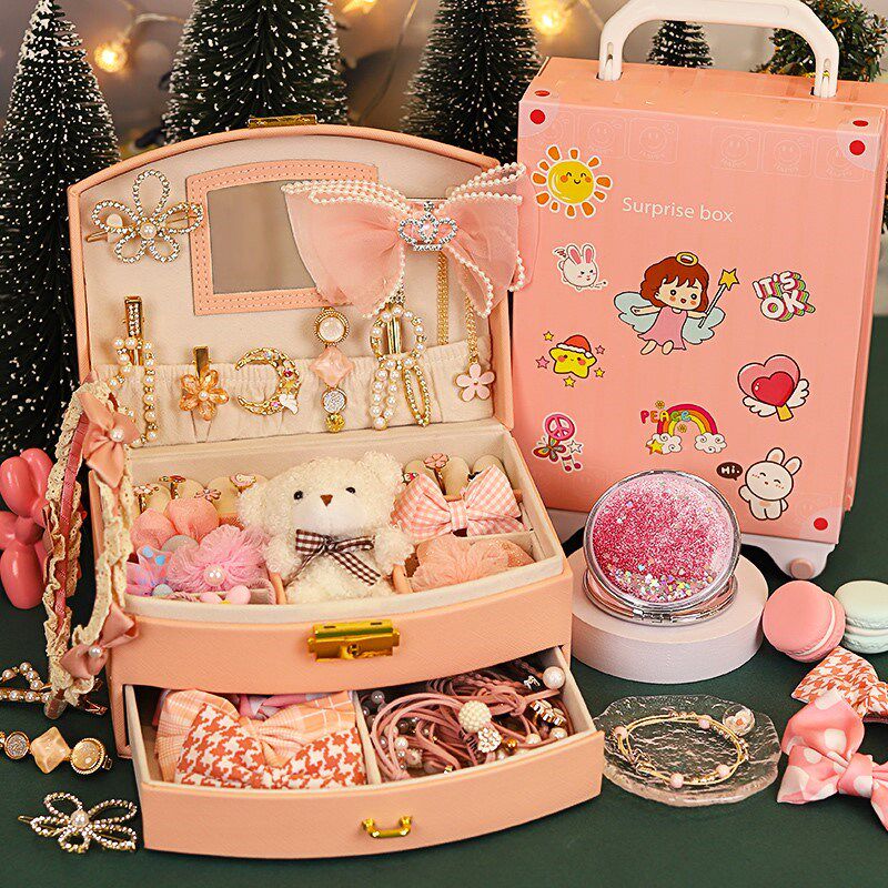 新品女童生日礼物5儿童女生网红7小9女孩玩具6岁以上10化妆盒首饰