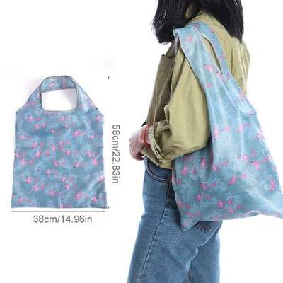 推荐1PCS 38x58cm Foldable Shopping Bags for Groceries