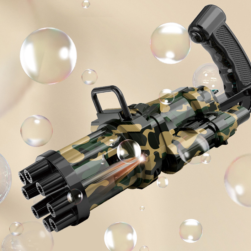 极速New Gatling Bubble Machine Automatic Bubble Guns For Kid