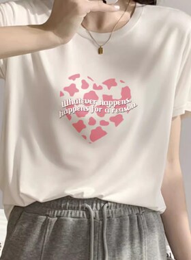 欧洲站天丝短袖t恤女2024新款夏季设计感正肩冰丝时尚白色上衣潮