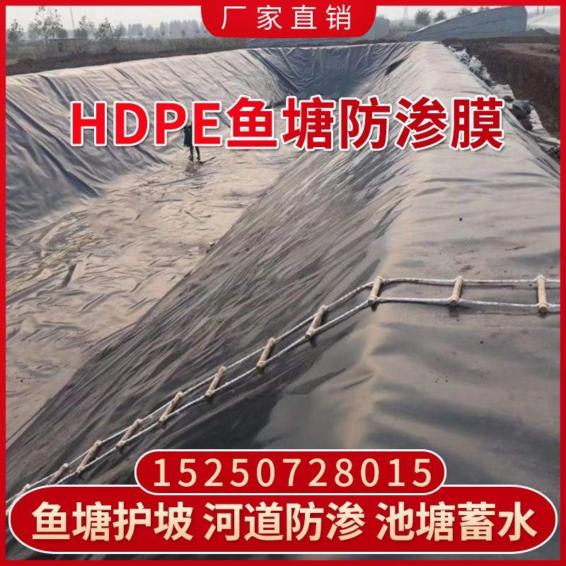 速发鱼塘防渗膜复合土工膜加厚塑料膜地膜防漏水池塘防水布鱼池专