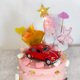 饰品 少女系列蛋糕卡通儿童生V日蛋糕配装 甲壳虫汽车蛋糕装 饰摆件
