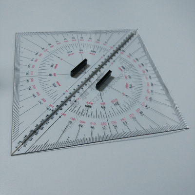 航海三角板海图尺可测距带手柄分拉平行定规平行尺测绘IMPA371007