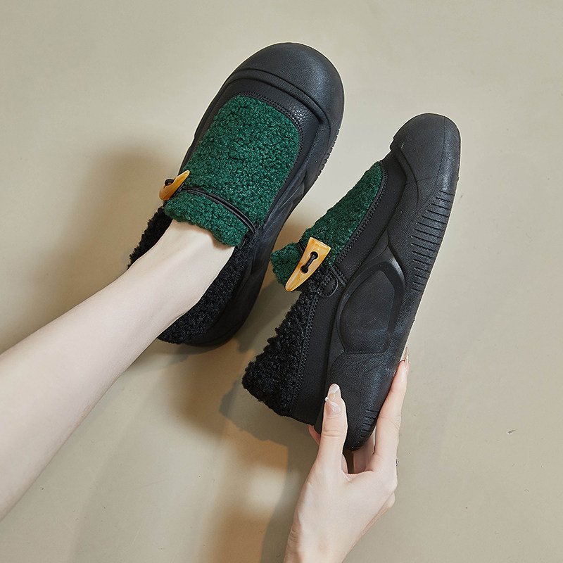 踩屎感软底休闲棉鞋女冬季一脚蹬外穿防滑加绒孕妇鞋子宽胖脚宽头,女鞋,棉鞋,淘宝优惠券,粉丝福利购,淘宝优惠卷