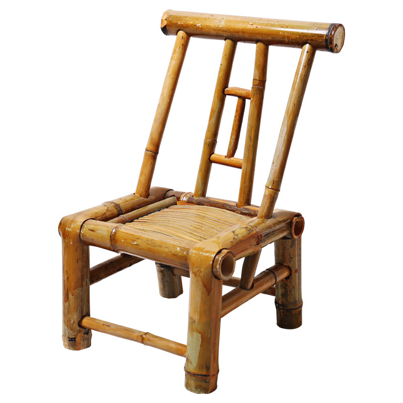 竹椅子椅子靠背椅竹凳子手工儿童座椅竹编家用休闲阳台坐椅太师椅