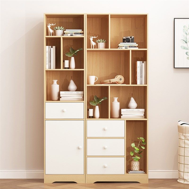 书架置物架落地儿童书柜简易靠墙收纳柜子客厅储物柜卧室学生书柜,住宅家具,组合书柜,淘宝优惠券,粉丝福利购,淘宝优惠卷