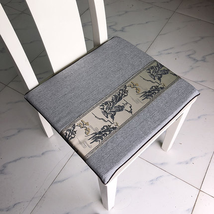 新品新中式实木h沙发餐椅坐垫加厚高密度海绵圈椅垫古典风可拆洗