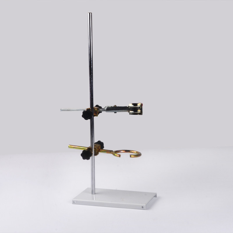 微型铁架台全套方座支架铁圈十字夹教学仪器药品烧杯试管加热工具