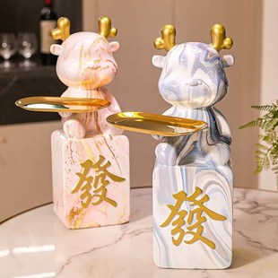 龙年大型落地摆件客厅电视柜沙发旁边装 饰品新年布置乔迁新居礼品