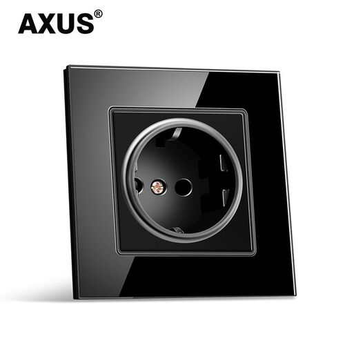 Wall Power Socket, EU Standard Wall Socket  White Black Gold