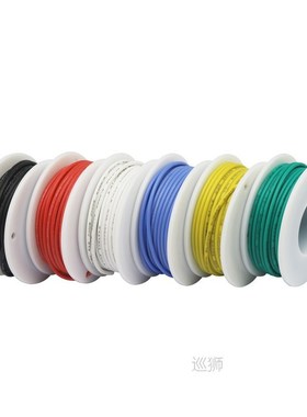 30/28/26/24/22/20/18awg 6-color flexible silicone wire tinne