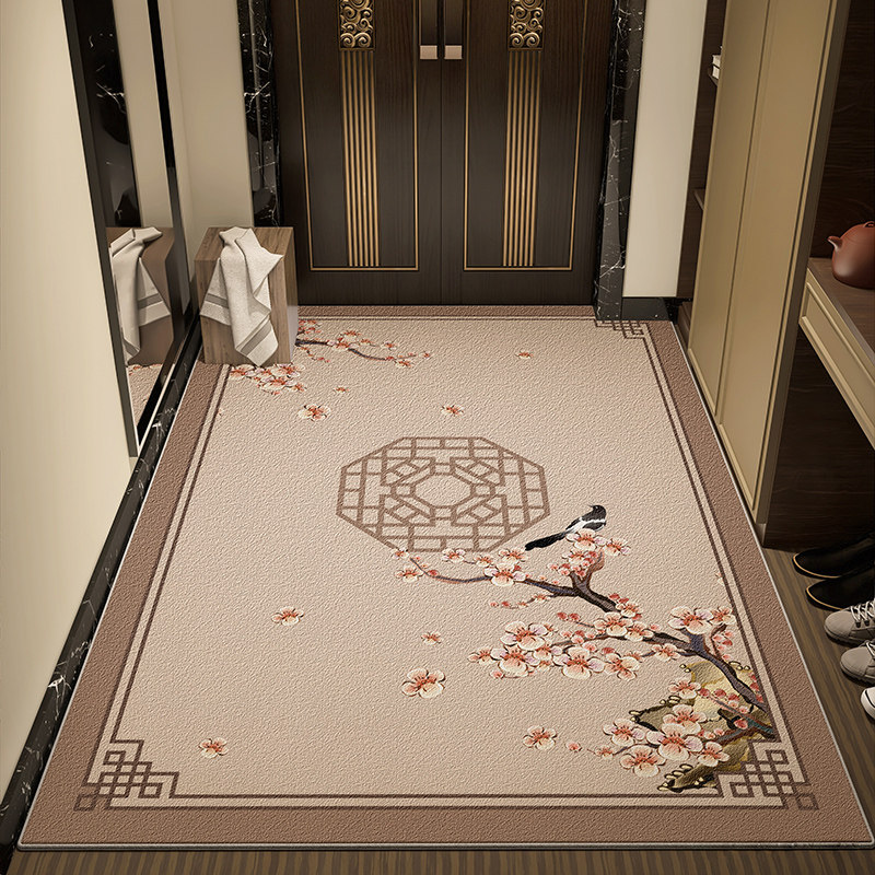 新中式入户门地垫地毯门垫进门家用门口脚垫大门室内玄关脚踏垫子,居家布艺,家用脚垫,淘宝优惠券,粉丝福利购,淘宝优惠卷