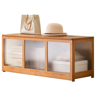 上开门飘窗收纳柜卧室阳台矮柜子翻盖门长条榻榻米魔方地柜可坐