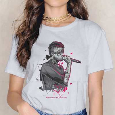 推荐SING Women Clothing Lil Peep Hellboy Graphic Print Femal