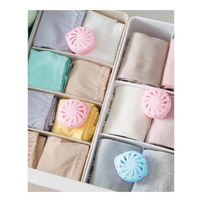 Fan  Storage Box with Mothballs Naphthalene Mothball Natural
