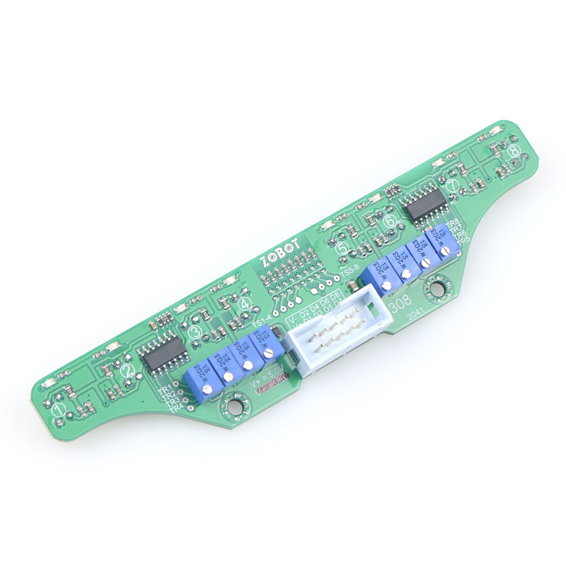 [正乙]智能小车机器人8路灰度巡线传感器/数字量/模拟量输出/白光