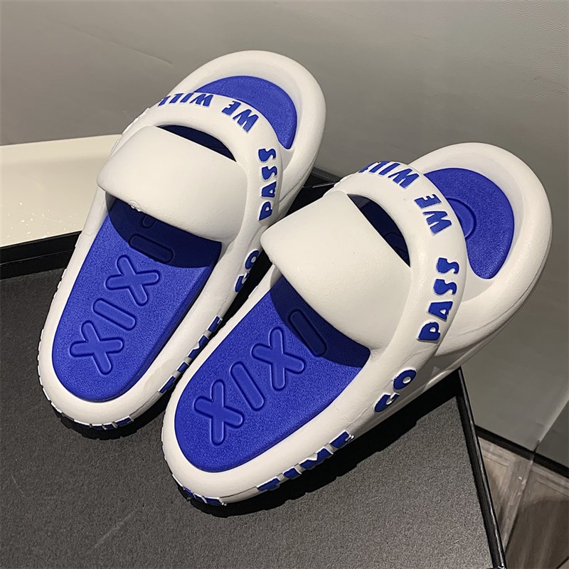 细细条 个性撞色户外穿运动风男士凉拖鞋防滑沙滩拖鞋情侣鞋夏季