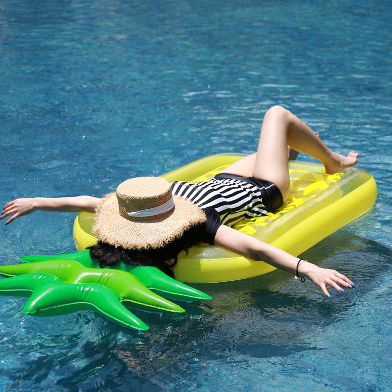 成人菠萝游泳圈女浮排超大鳳梨浮床水上充气玩具漂浮气垫坐骑网红,运动/瑜伽/健身/球迷用品,游泳圈,淘宝优惠券,粉丝福利购,淘宝优惠卷