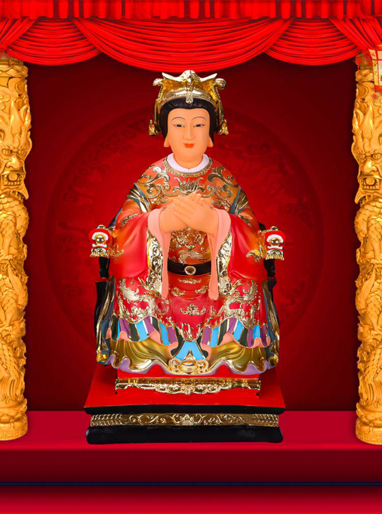 大小款挂泰山老奶奶碧霞元泰圣母神像画像山画贴画pf1m0gr4可带木