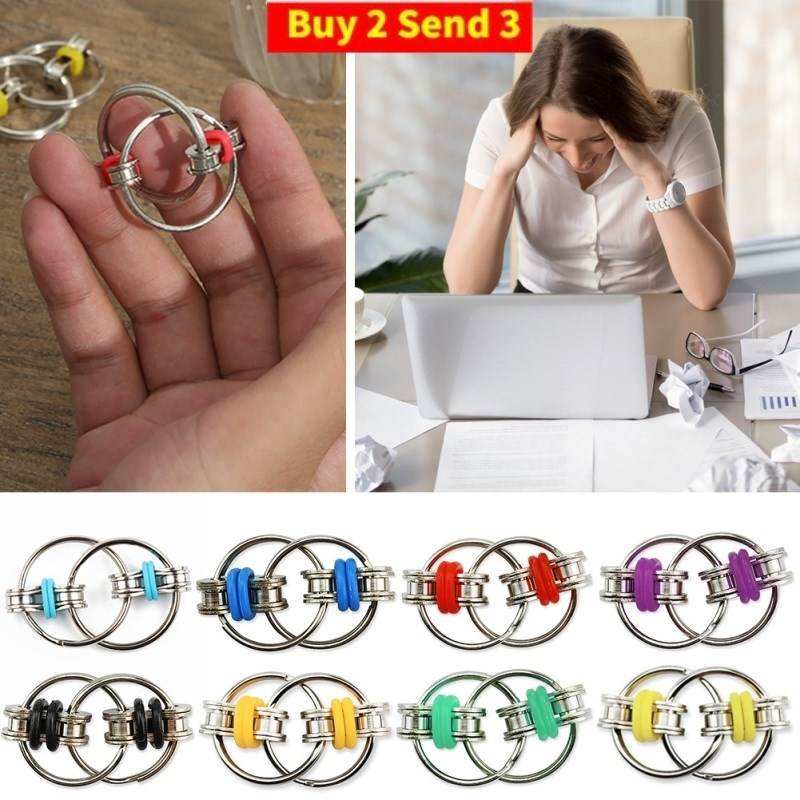 新品Decompression Bike Chain Fidget Finger Spinner Sensory T 玩具/童车/益智/积木/模型 其它玩具 原图主图