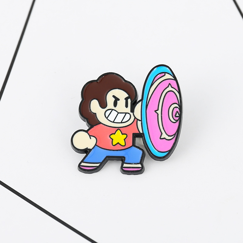 推荐Animax Steven Universe Enamel Pin Brooch Lion Pink Shiel