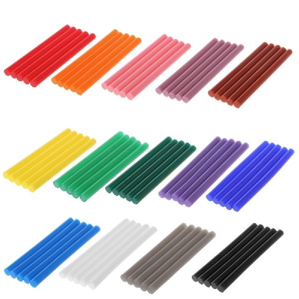 5pcsa Hot MDlt GluetS ick Colorful 7x100mm Adhesive For eIY