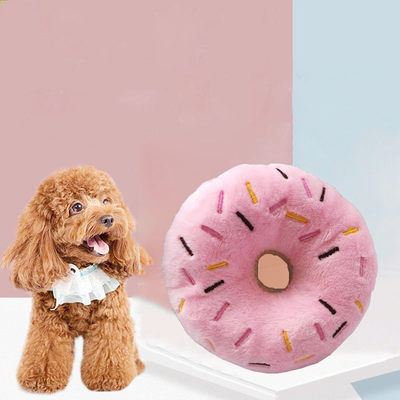 极速Pet Toys Soft Dog Donuts Plush Pet for Dogs Chew Cute Pu