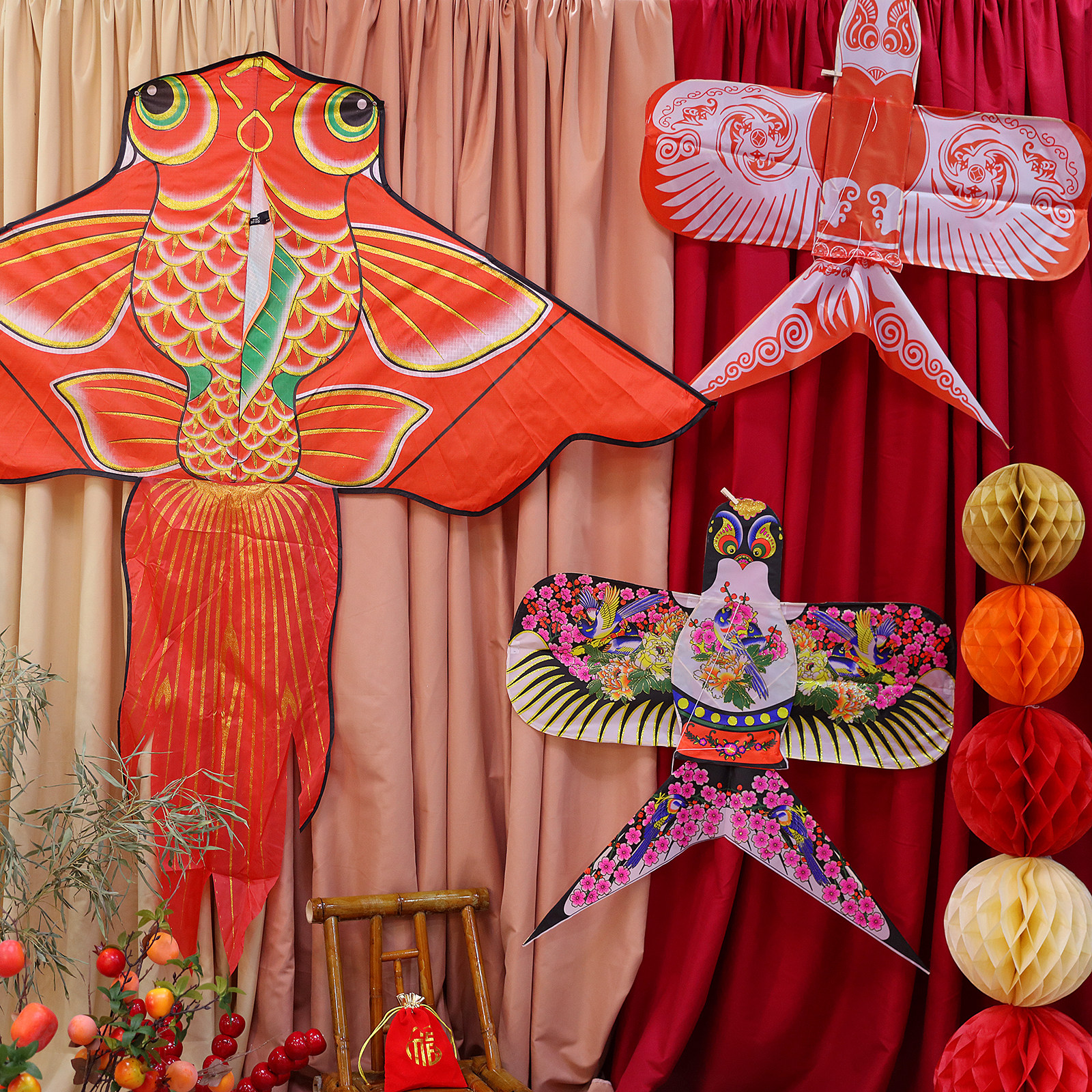 宝宝周岁礼布置风筝道具传统儿童手工成人diy复古沙燕燕子鱼风筝,节庆用品/礼品,节日装扮用品,淘宝优惠券,粉丝福利购,淘宝优惠卷