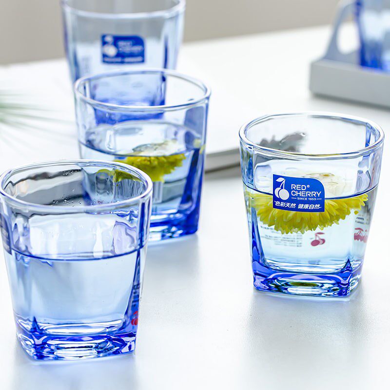 新款玻璃杯防摔招待客人杯子家用喝水耐摔水杯喝酒杯水晶白啤