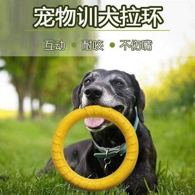 高档咬环训犬f拉环狗狗耐啃宠迪用物拽玩具边境牧羊犬泰金毛训练