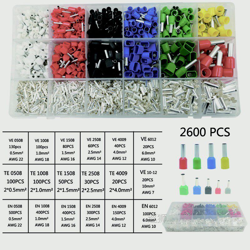 Cable Wire Connector Electrical Tube Terminals Multiple box