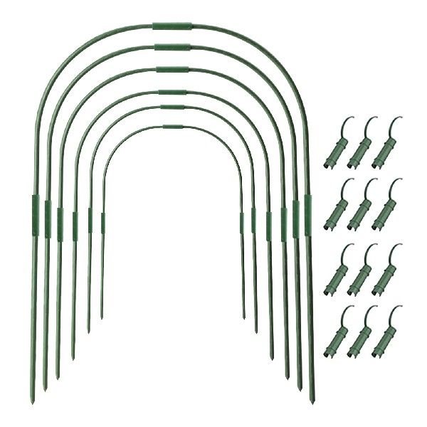 推荐54pcs Garden Growing Greenhouse Hoop Set Sturdy Protecti-封面