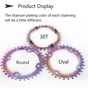 Narrow Wide Bike Chainring 104BCD MTB Crankset Aluminum Allo