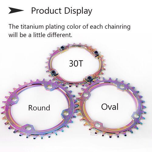 Narrow Wide Bike Chainring 104BCD MTB Crankset Aluminum Allo