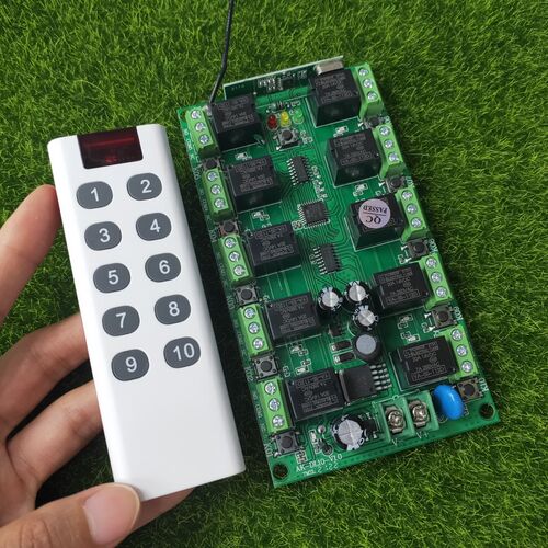 DC12V独立10路灯具电源箱配电箱灯箱LED灯开关+AK-7011TX10键现货