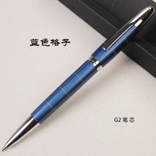 金属圆珠笔旋转出芯笔G2笔芯原子笔油性笔不锈钢圆珠笔手感好