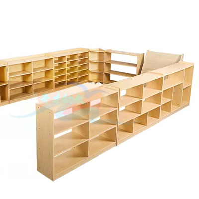 幼儿园柜子卡通置物柜教具柜储物柜玩具柜书包柜儿童区角收纳书柜